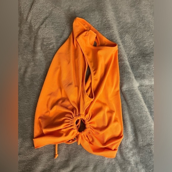 *Princess Polly Size 8 Orange mini ribbed crop tank - Picture 3 of 5